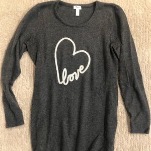 Thyme maternity grey Sweater size medium